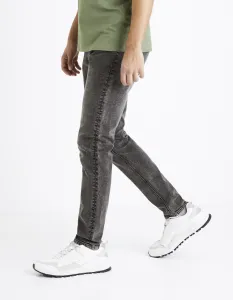 Slim fit pre mužov Celio - tmavosivá