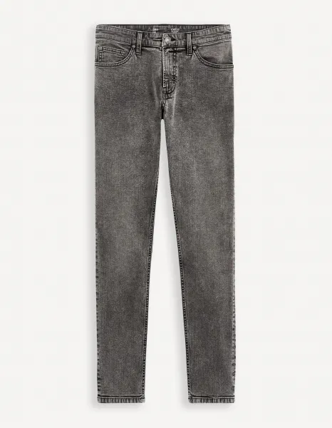 Slim fit pre mužov Celio - tmavosivá
