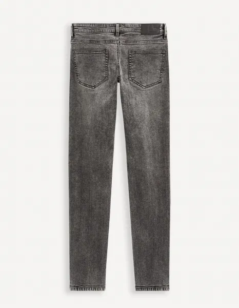 Slim fit pre mužov Celio - tmavosivá