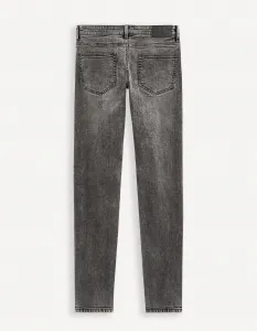 Slim fit pre mužov Celio - tmavosivá