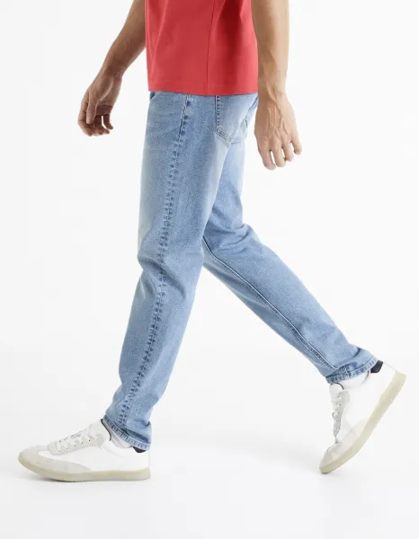 Slim fit pre mužov Celio - svetlomodrá