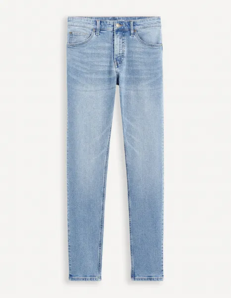 Slim fit pre mužov Celio - svetlomodrá