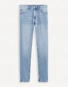Slim fit pre mužov Celio - svetlomodrá