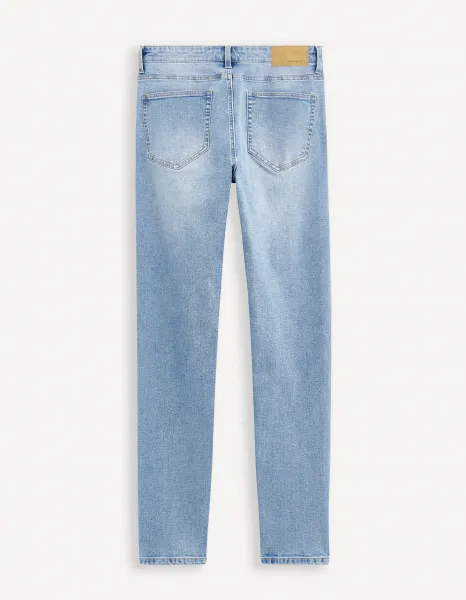 Slim fit pre mužov Celio - svetlomodrá