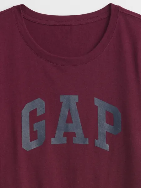 Tričká s krátkym rukávom pre ženy GAP - vínová