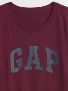 Tričká s krátkym rukávom pre ženy GAP - vínová