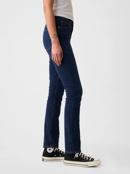 Tmavě modré dámské džíny vintage slim high rise GAP