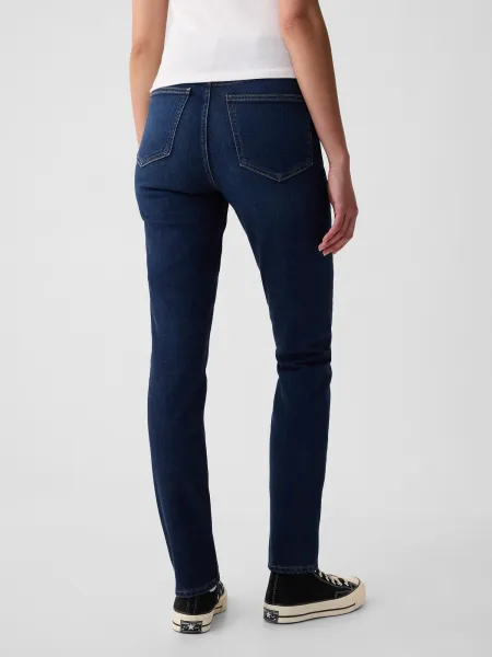 Tmavě modré dámské džíny vintage slim high rise GAP