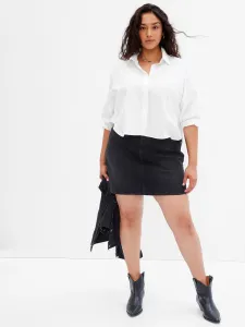 Biela dámska crop top košeľa GAP