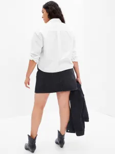 Biela dámska crop top košeľa GAP