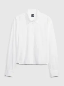 Biela dámska crop top košeľa GAP