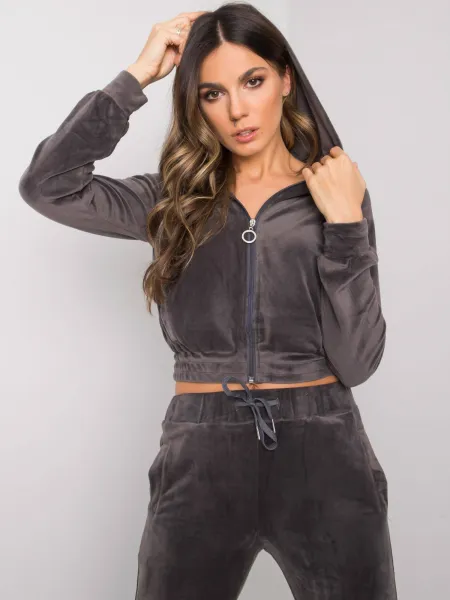Anthracite sweatshirt Yups cx4285b. R18