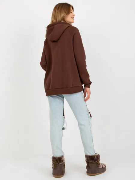Sweatshirt-TW-BL-BL-1003.95P-dark brown
