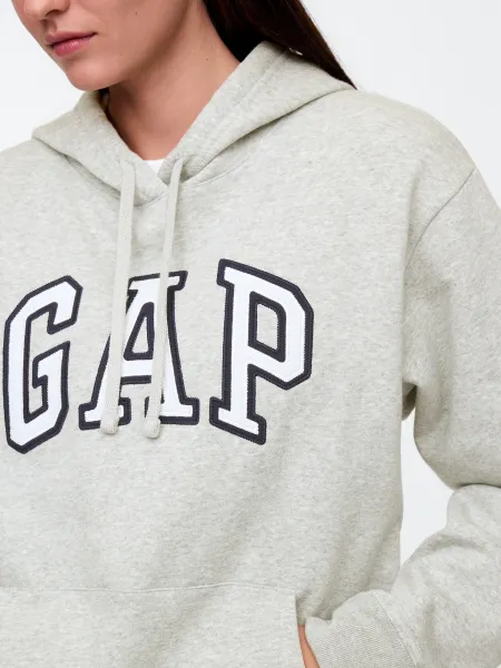Šedá dámska mikina s kapucňou GAP