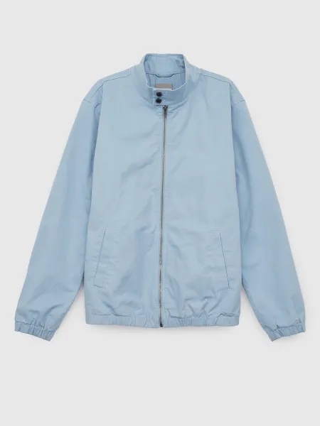 Svetlomodrá pánska bunda GAP Harrington