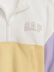 Fialovo-biela dievčenská mikina s logom GAP