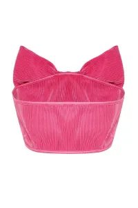 Trendyol Ružový Pletený Textúrovaný Bustier