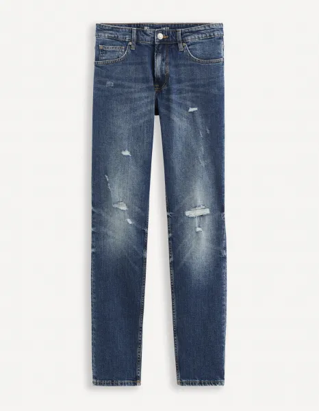 Slim fit pre mužov Celio - modrá