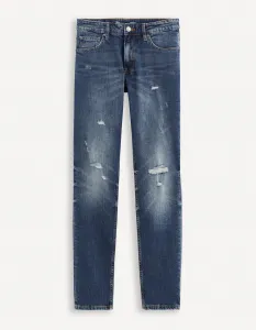 Slim fit pre mužov Celio - modrá