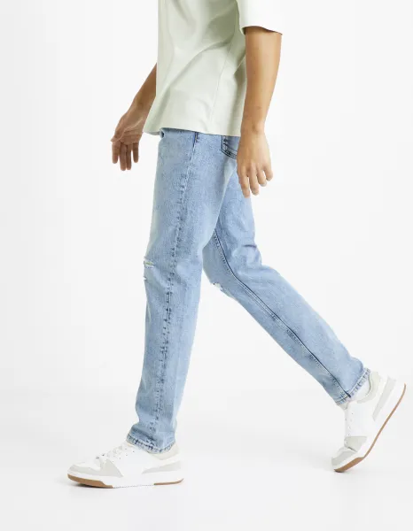 Slim fit pre mužov Celio - svetlomodrá