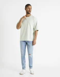 Slim fit pre mužov Celio - svetlomodrá
