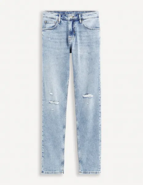 Slim fit pre mužov Celio - svetlomodrá