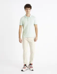 Slim fit pre mužov Celio - krémová