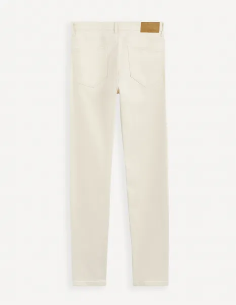 Slim fit pre mužov Celio - krémová