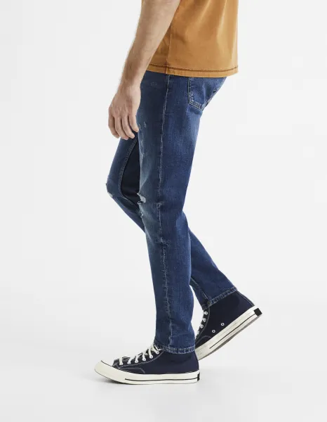 Slim fit pre mužov Celio - modrá