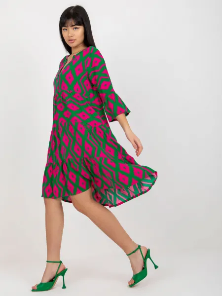 Dress-D73771M30214G-green