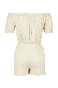 Trendyol Ecru Woven Blouse Short Set