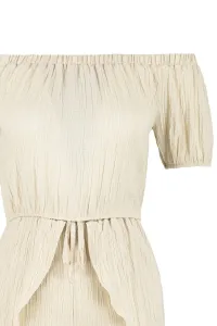 Trendyol Ecru Woven Blouse Short Set