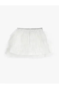 Kotonová tutu sukňa s elastickým pásom, vrstvená podšívka.