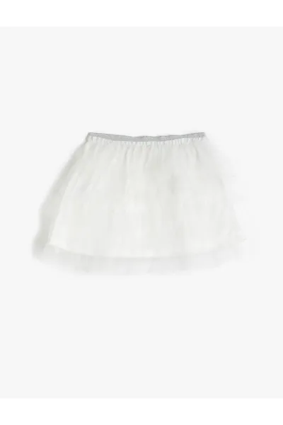 Kotonová tutu sukňa s elastickým pásom, vrstvená podšívka.