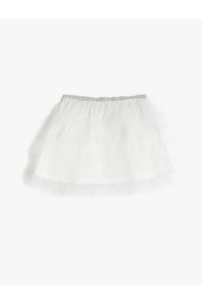 Kotonová tutu sukňa s elastickým pásom, vrstvená podšívka.