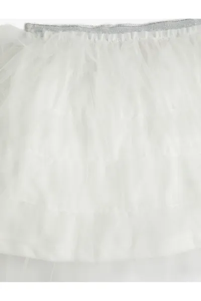 Kotonová tutu sukňa s elastickým pásom, vrstvená podšívka.