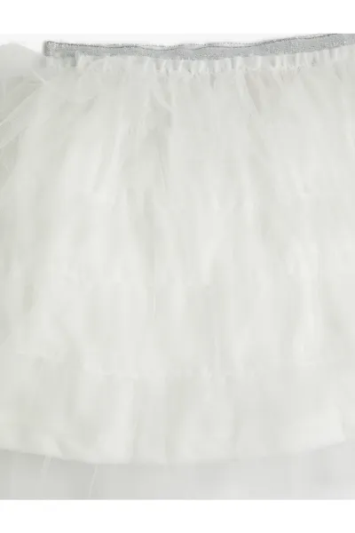 Kotonová tutu sukňa s elastickým pásom, vrstvená podšívka.