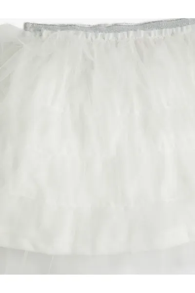 Kotonová tutu sukňa s elastickým pásom, vrstvená podšívka.