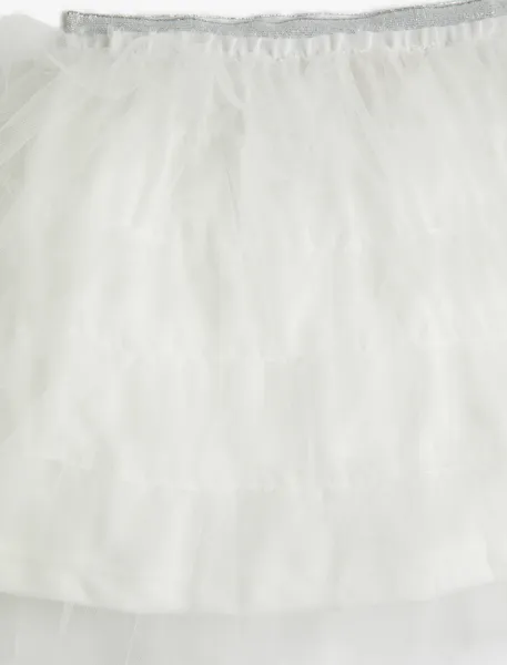 Kotonová tutu sukňa s elastickým pásom, vrstvená podšívka.