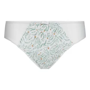 DIM GENEROUS COTTON BIO SLIP - Dámske nohavičky z bio bavlny - biela - modrá