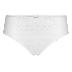 DIM GENEROUS DOTTY BRIEF - Dámske krajkové nohavičky - biela