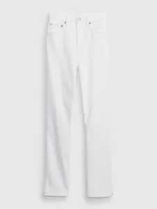 Biele dámske rifle GAP slim vintage high rise