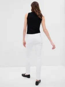 Biele dámske rifle GAP slim vintage high rise