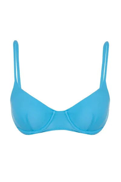 Trendyol Blue Underwire Bikini Top