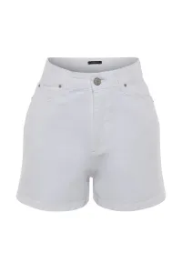 Trendyol White Denim Shorts