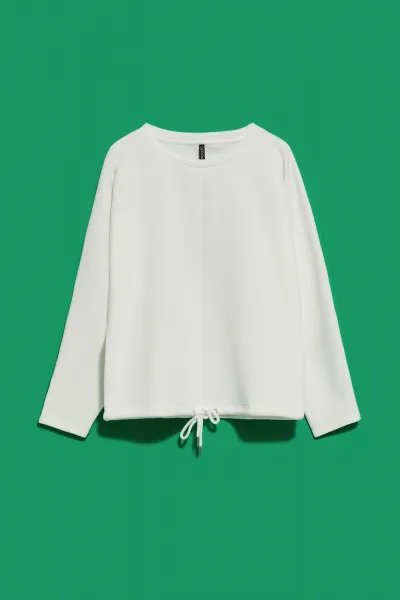Marisse Women's Sweatshirt L-Bl-4013 Off White