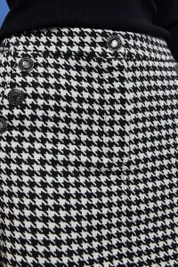 Houndstooth mini sukňa