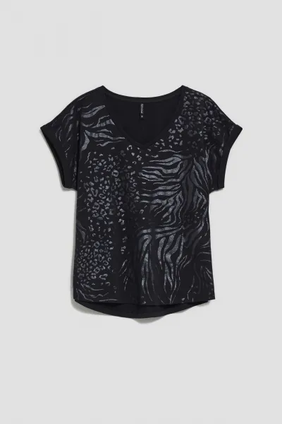 Marisse Women's T-Shirt Z-Ts-3912 Black