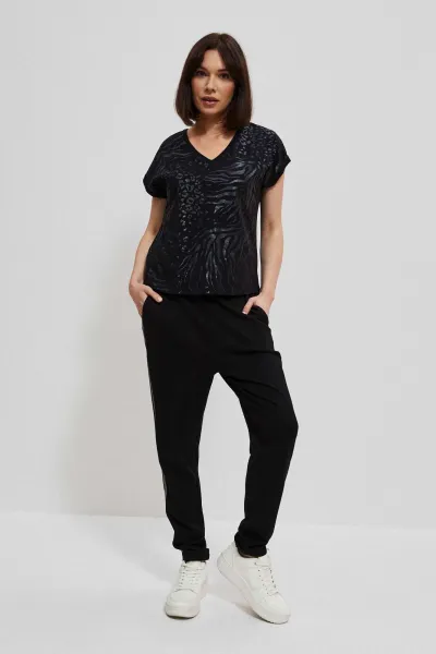 Marisse Women's T-Shirt Z-Ts-3912 Black