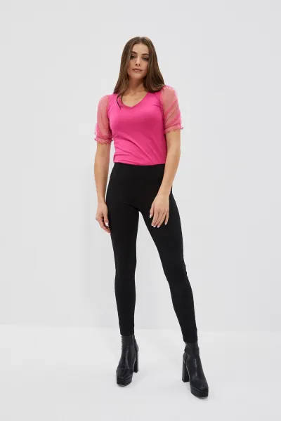 Marisse Short Blouse L-Ts-4000 Pink/Blue